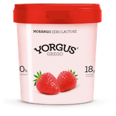 Iogurte Desnatado Yorgus Zero Lactose Morango Pote 500g