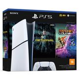 Console Playstation 5 Slim Digital + 2 Jogos 1tb 1 Controle Sem Fio - Branco - Bivolt