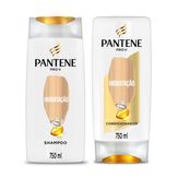 Kit Shampoo + Condicionador Hidratação Pro-v Pantene Caixa 2 Unidades 750ml Cada