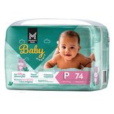 Fralda Descartável Infantil Baby Member's Mark P Pacote 74 Unidades
