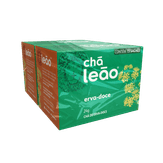 cha de erva-doce leao pack com 2 unidades 24g cada