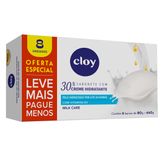Sabonete em Barra Creme Hidratante Milk Care Cloy Pack com 8 Unidades de 80g