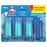 Detergente Sanitário Gel Adesivo com Aplicador Marine Pato 3 Unidades 38g Cada Refil Embalagem Econômica