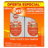 Pack Repelente Loção Off! Family Squeeze 2 Unidades 100ml Cada