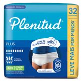 Roupa Íntima Descartável P/M Plenitud Pacote com 32 Unidades