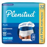 Roupa Íntima Descartável X/XG Plenitud Pacote com 32 Unidades
