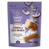 Farinha de Coco Branca Santo Óleo 200g
