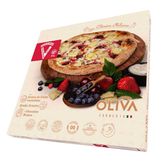 pizza chocolate branco com frutas vermelhas 360g