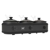 Triplo Buffet Black Glass 127v