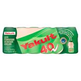 Leite Fermentado Desnatado Yakult 40 Pack com 6 Unidades 80g Cada