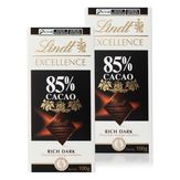 Chocolate Lindt Excellence Barra 85% Dark Pack 2x100g