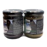 Duo Pack com Pastas de Azeitonas Gregas Pretas e Verdes