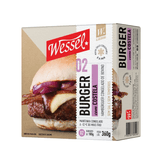Hambúrguer de Carne Bovina Costela Wessel Caixa 360g com 2 Unidades