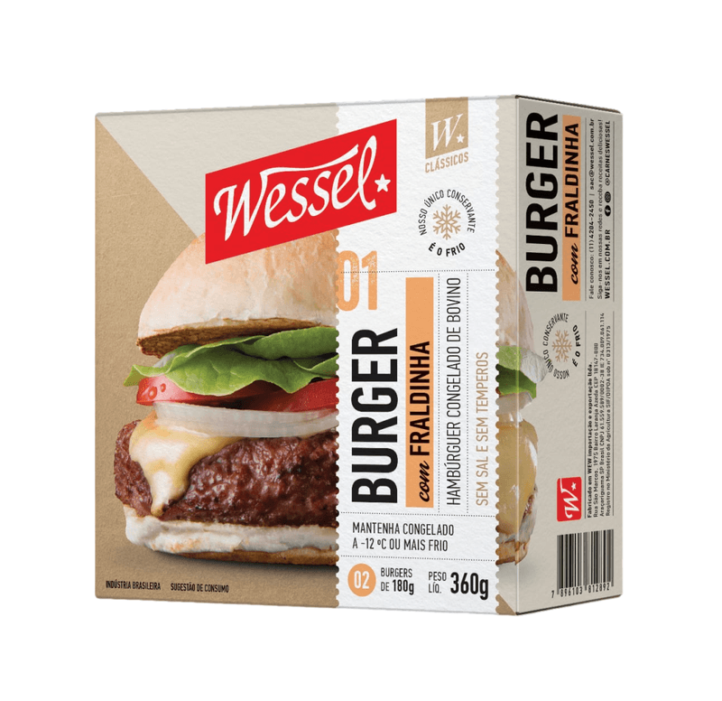131848 Burguer Fraldi 2x180g Wessel - EAN 0789610381289-2