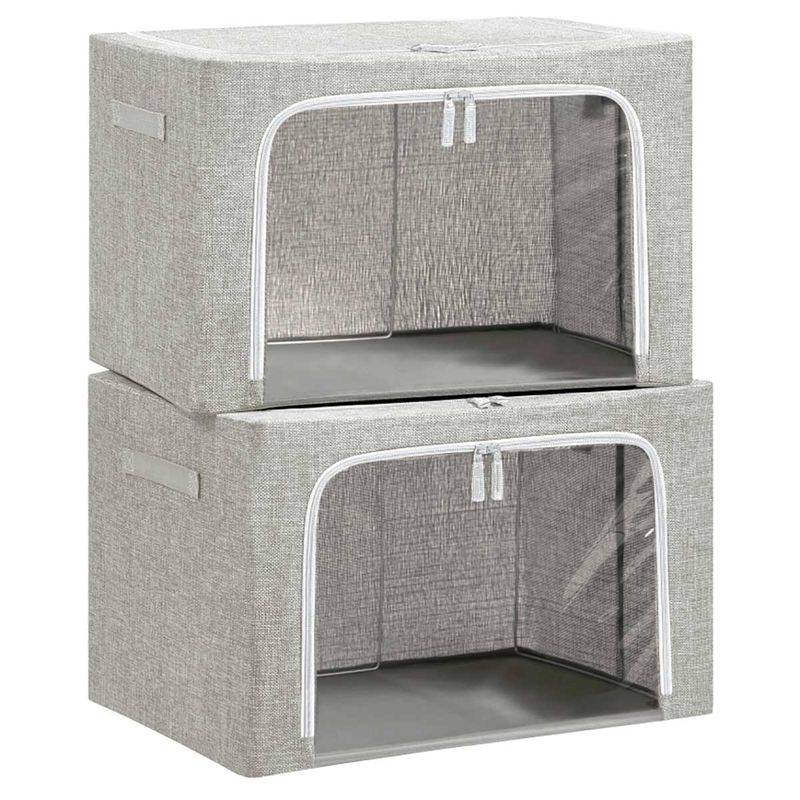 0074818672273-5---Conjuntox-2-Caixas-Organizadoras-Ziper-Gris--1-