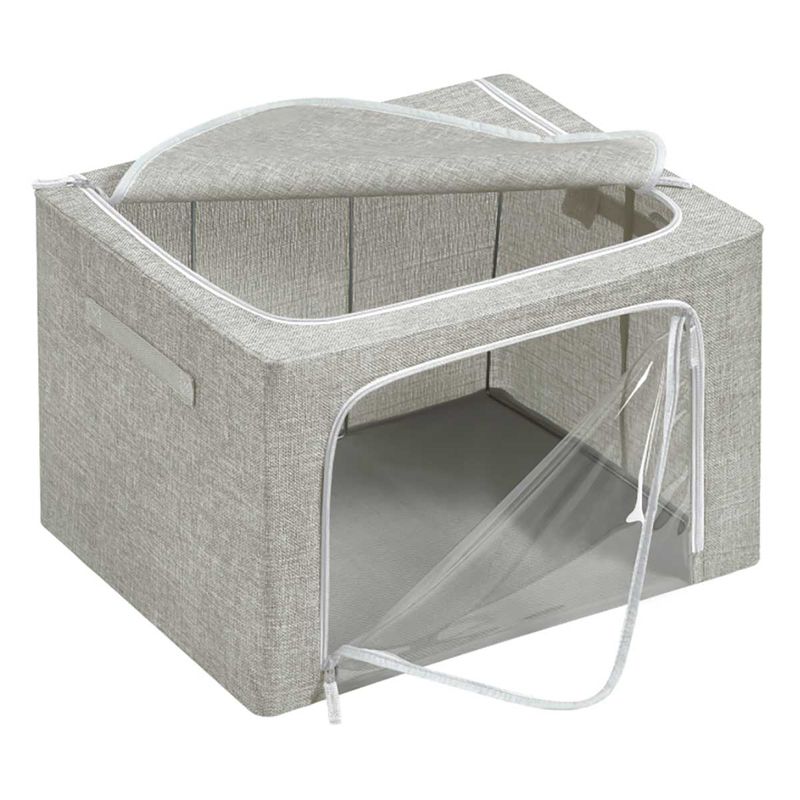 0074818672273-5---Conjunto-2-Caixas-Organizadoras-Ziper-Gris--1-