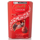 Caixa de Bombons Chocolate Lindt Lindor Ao Leite 200g Com 16 unidades