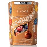 Caixa de Bombons Chocolate Lindt Lindor Sortidos 200g Com 16 unidades