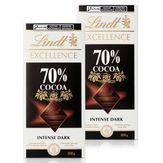 Chocolate Lindt Excellence Barra 70% Dark Pack 2x100g