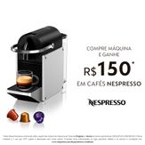 Cafeteira Nespresso Pixie Redesign Prata para Café em Cápsula 127V
