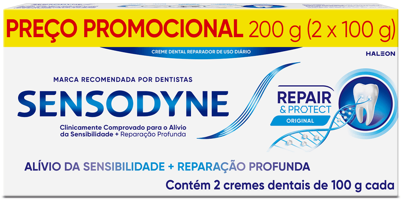 7896009498343 KIT SENSODYNE REPAIR - PROTECT 2X100GR