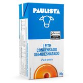 Leite Condensado Paulista Semidesnatado Tp com 395g