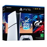 Console PlayStation5 Slim Digital Sony Pacote ASTRO BOT e Gran Turismo 7