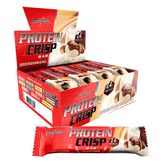 Barra de Proteína Integralmédica Crisp Bar Leite em Pó com Creme de Avelã 540g 12 Unidades