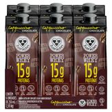 bebida pronta whey cappuccino chocolate 3 coracoes 6x250ml