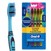 escova de dente oral b color collection pack com 5 unidades