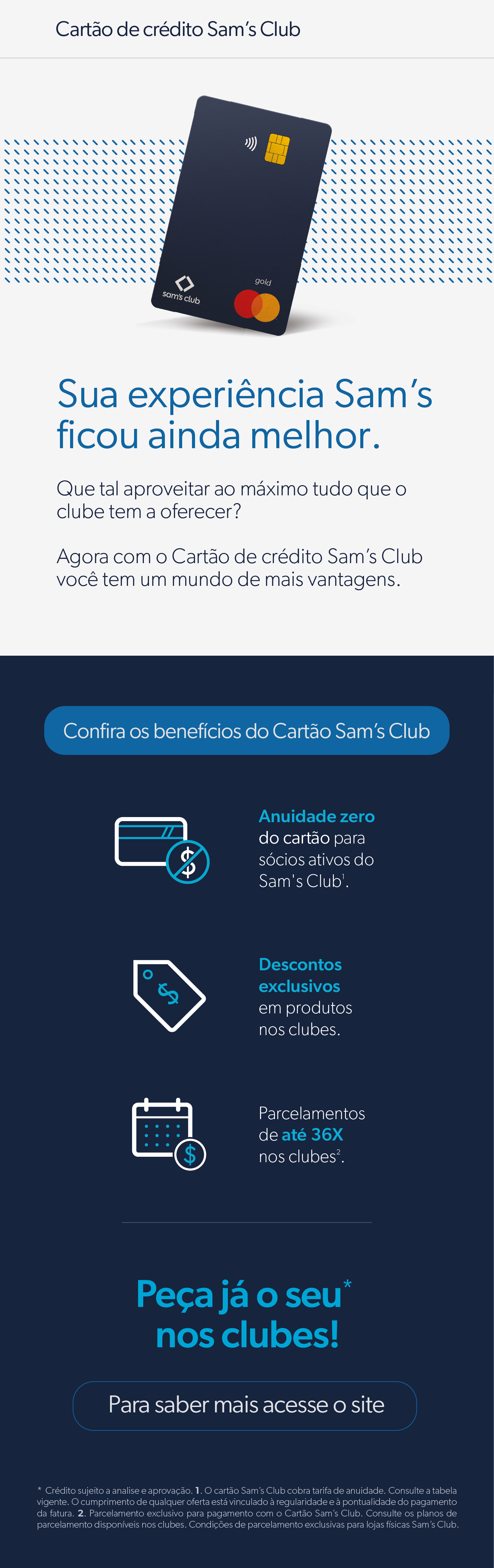 Cartão Crédito Sam´s